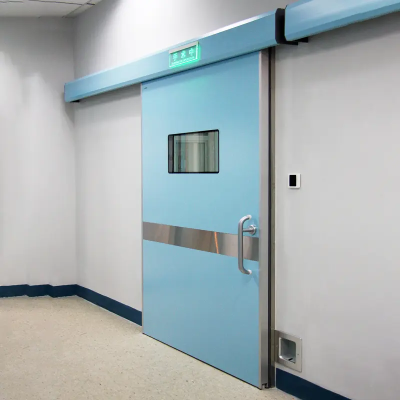 Porte coulissante hermétique pour salle blanche