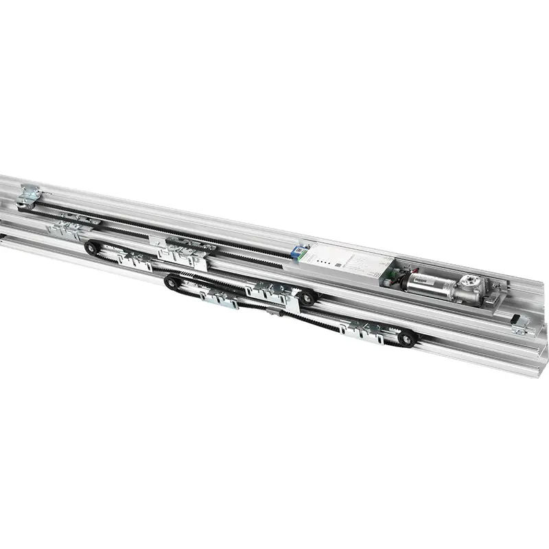 Porte double avec porte coulissante à liaison de cadre