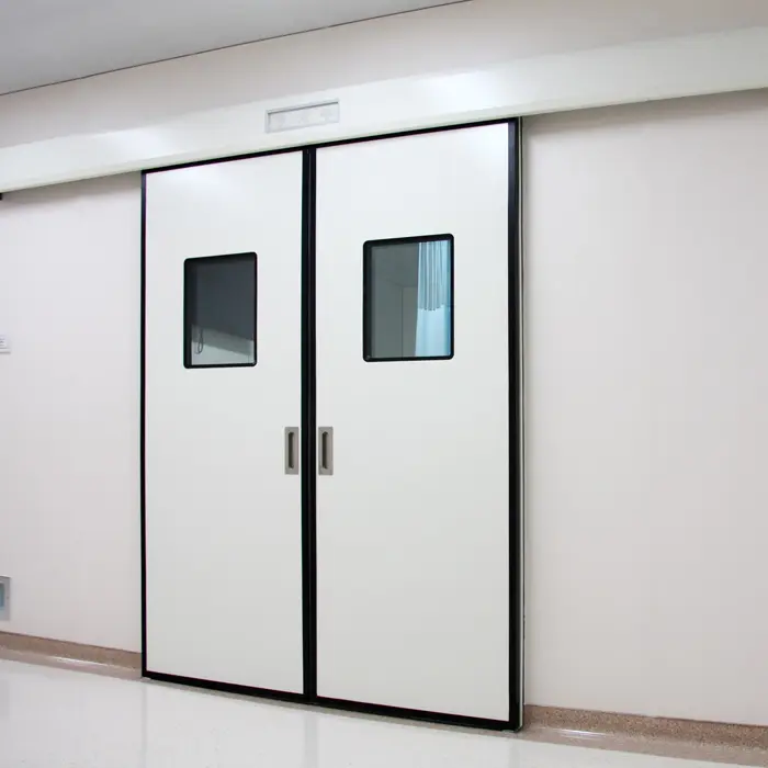 Porte coulissante hermétique d'hôpital