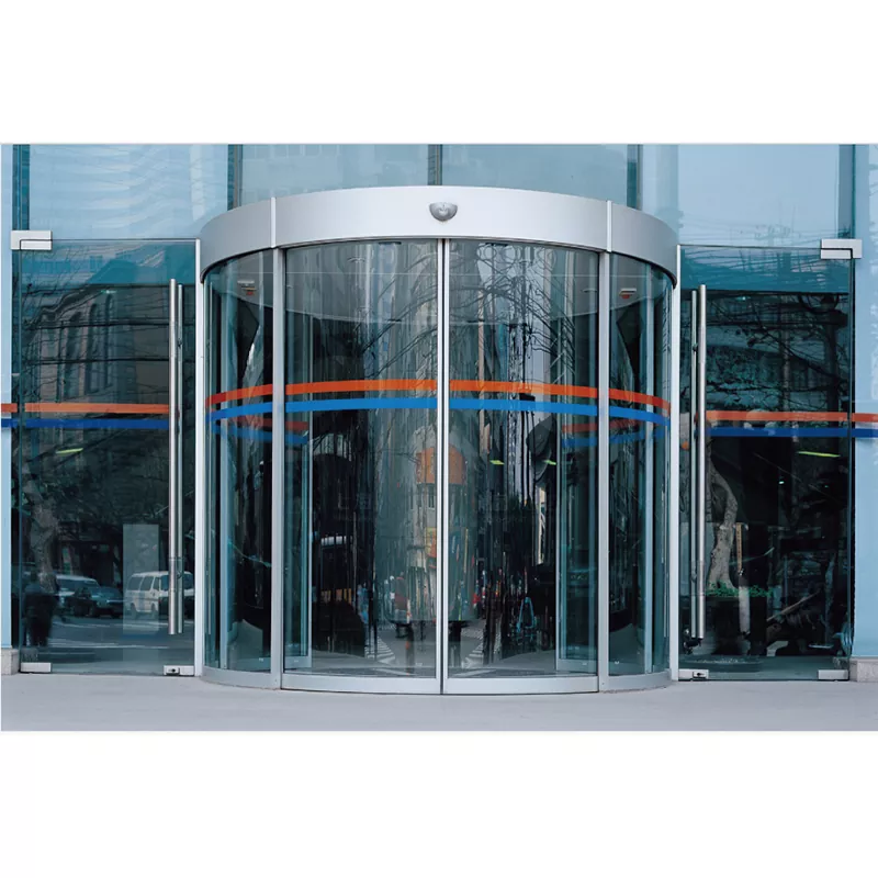 Porte coulissante incurvée industrielle